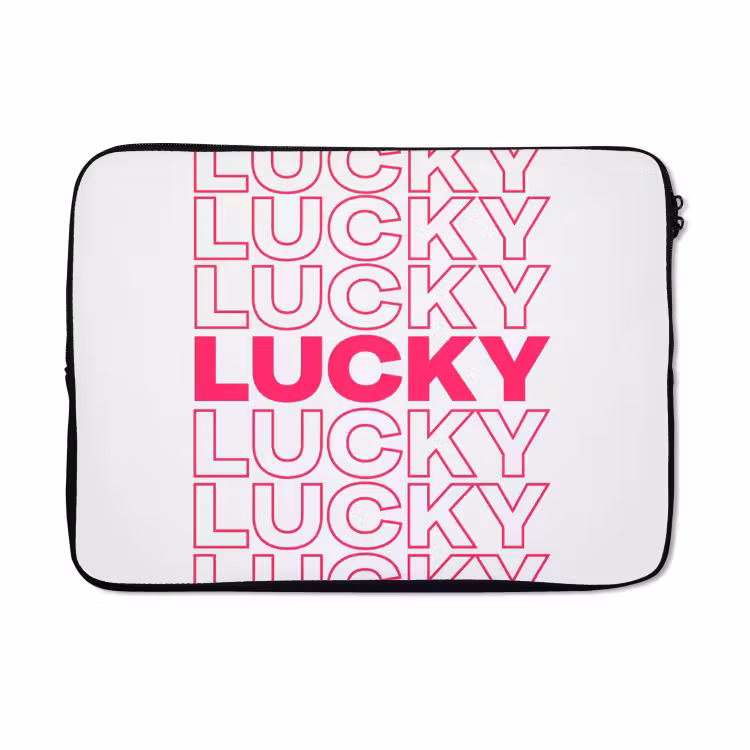 Laptophoes - Lucky - Roze - Patroon — 5