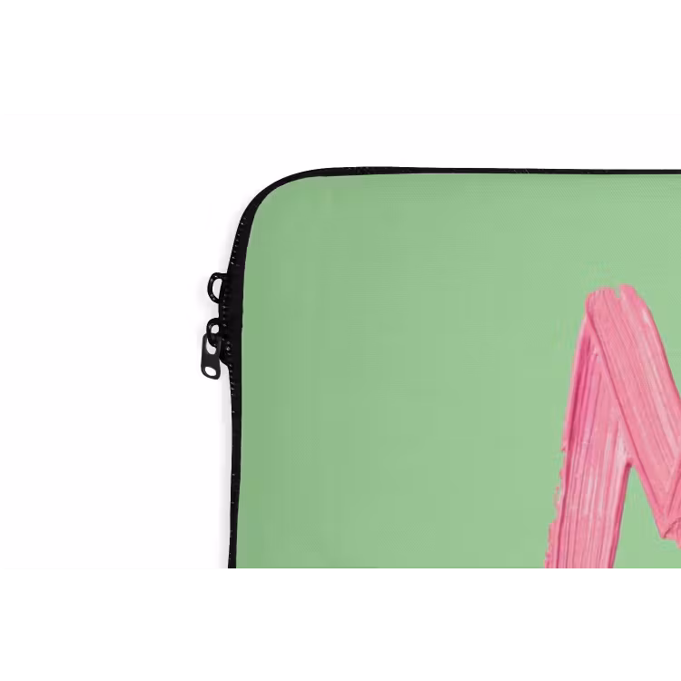 Laptophoes - Mon cheri - Groen - Roze — 6