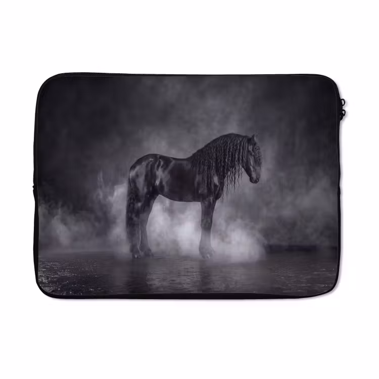 Laptophoes - Paard - Magisch - Zwart — 5