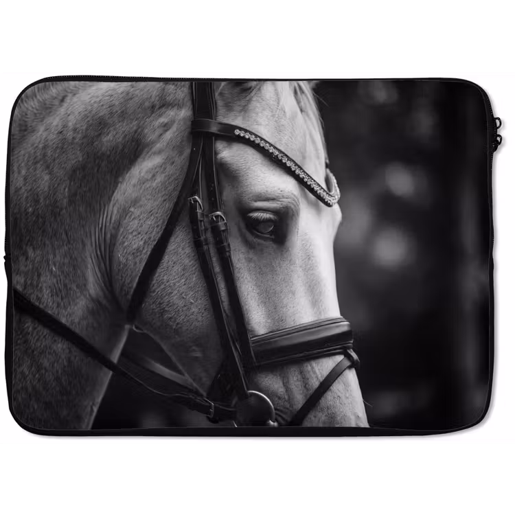 Laptophoes - Paard - Schimmel - Portret — 1