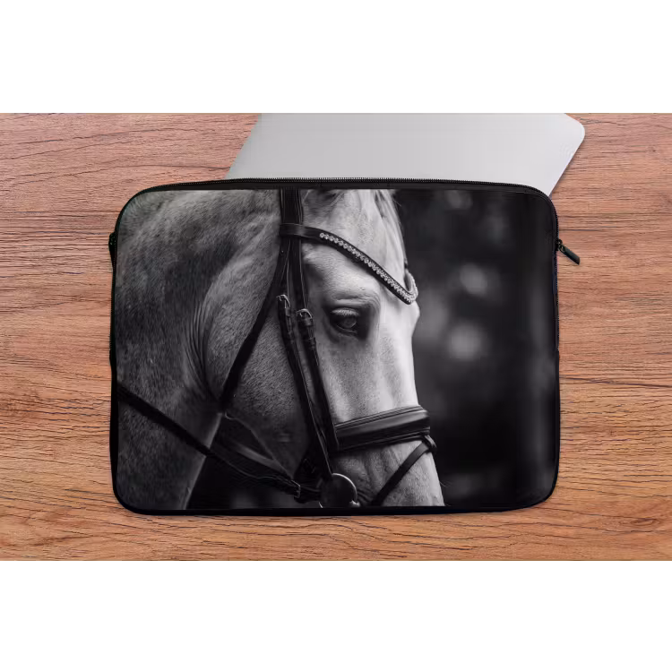 Laptophoes - Paard - Schimmel - Portret — 2