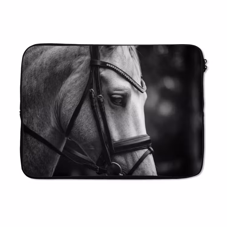 Laptophoes - Paard - Schimmel - Portret — 5