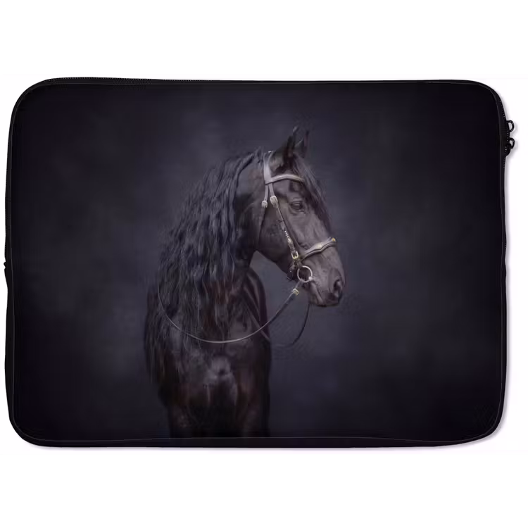 Laptophoes - Portret - Paard - Donker — 1