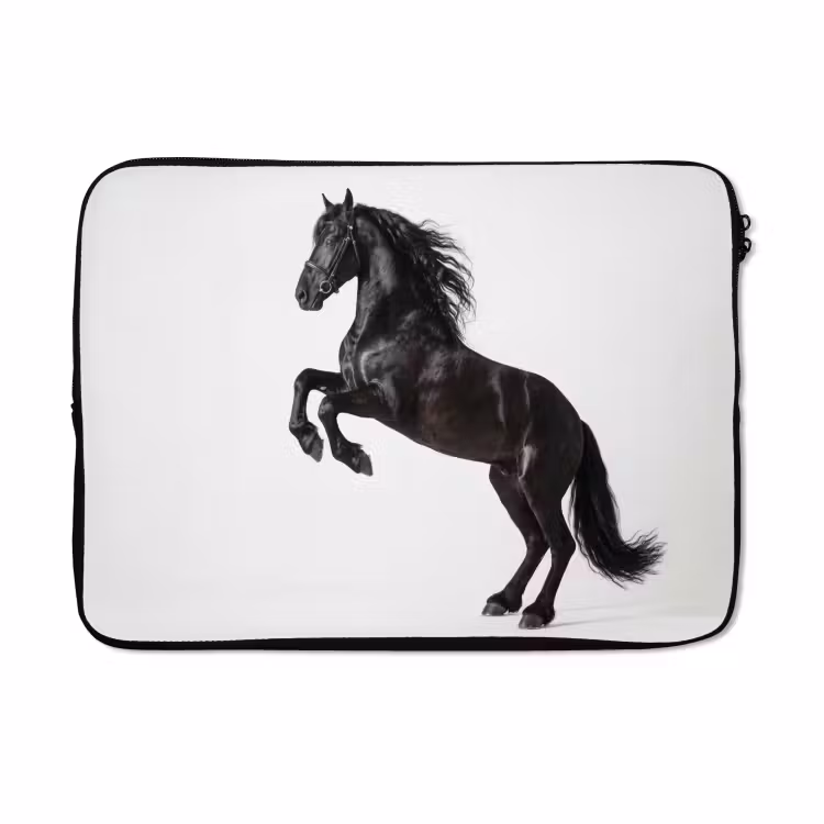 Laptophoes - Zwart - Paard - Portret — 5