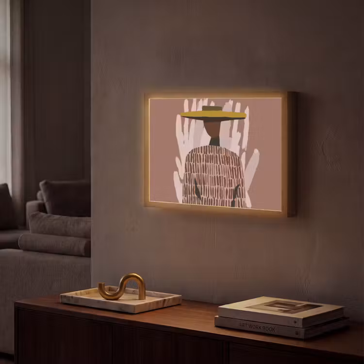 Lightbox - Wandlamp - Abstract - Figuur - Illustratie - Hoed — 2