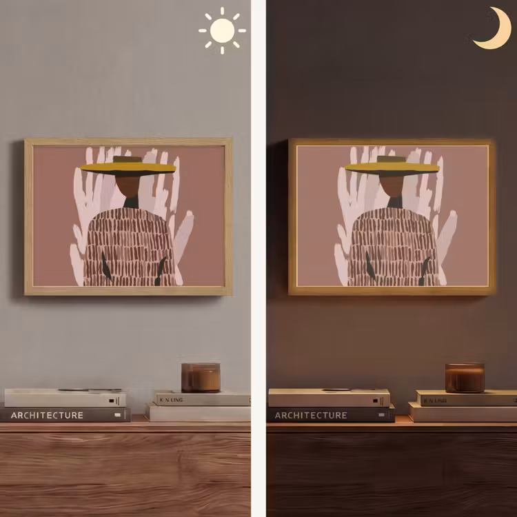 Lightbox - Wandlamp - Abstract - Figuur - Illustratie - Hoed — 6
