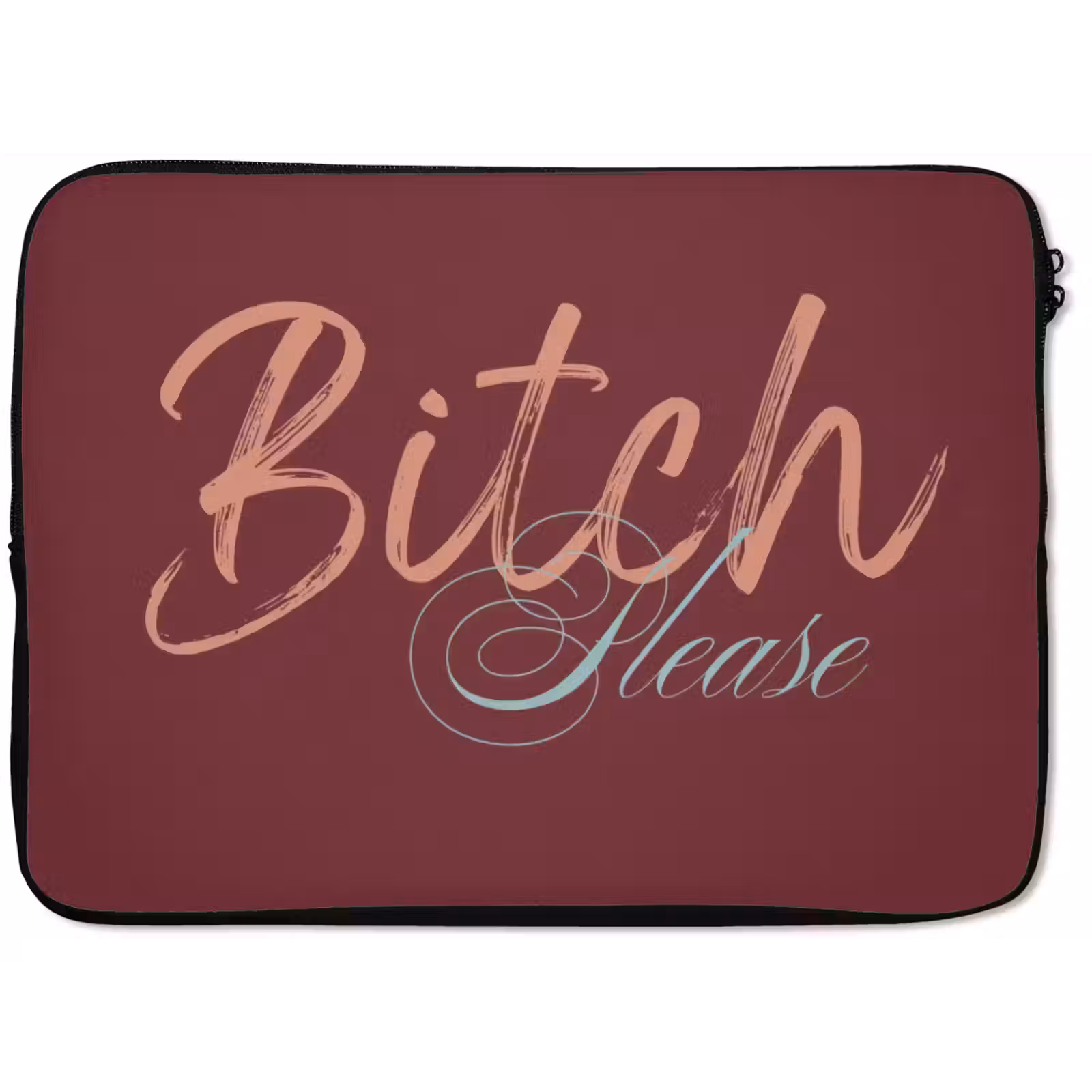 Laptophoes - Bitch please - Rood - Blauw — 1