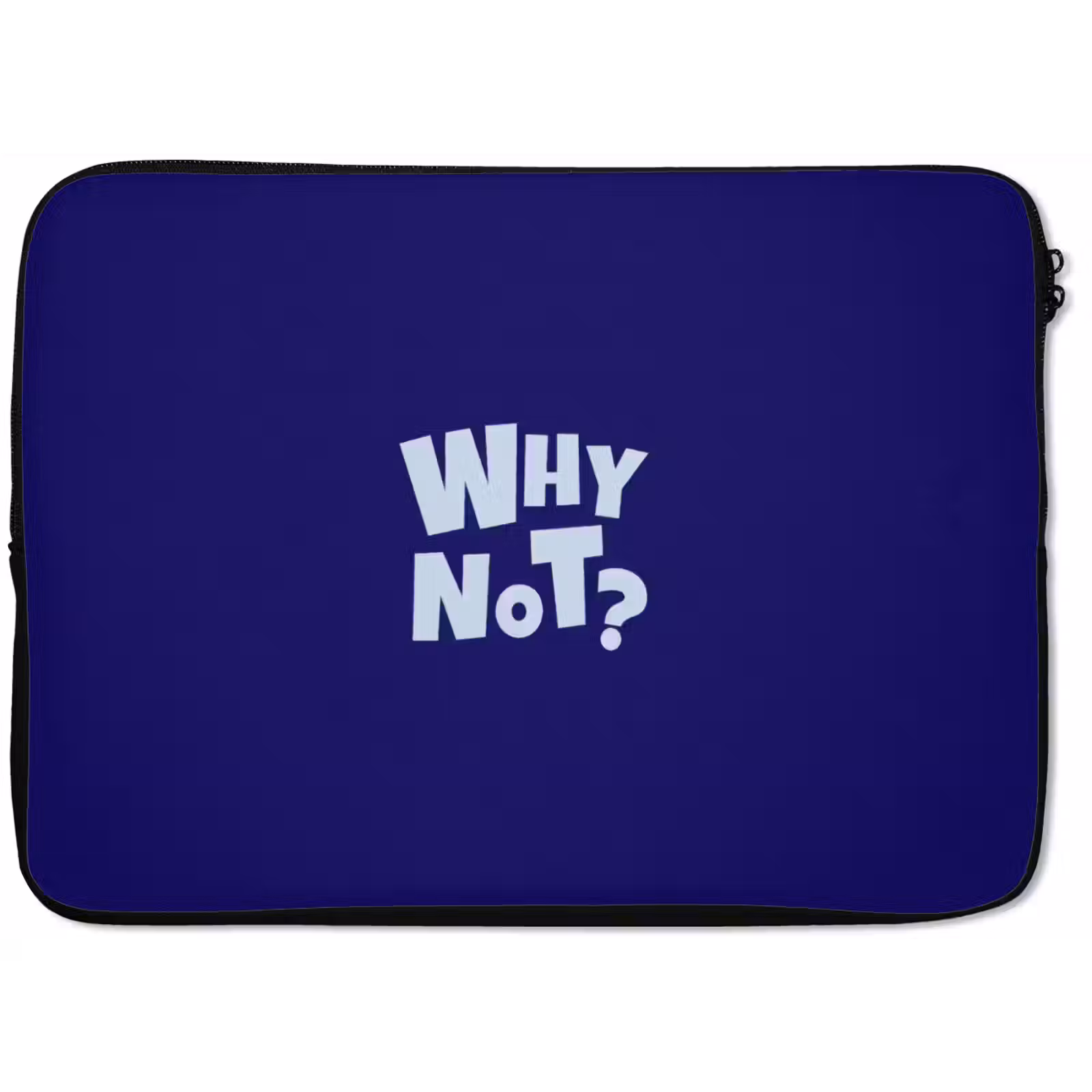 Laptophoes - Blauw - Why not - Minimalistisch — 1