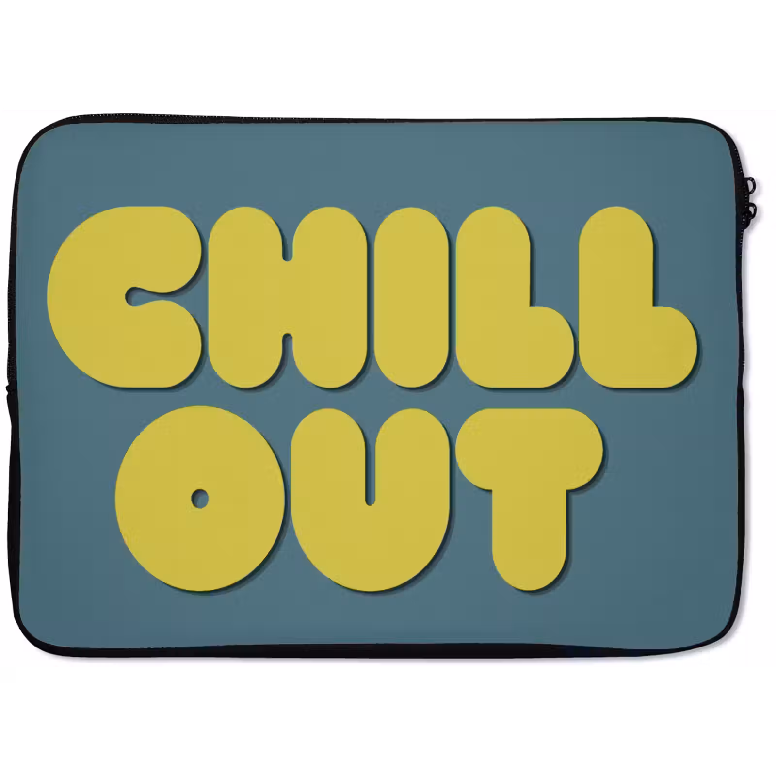 Laptophoes - Chill out - Geel - Blauw — 1