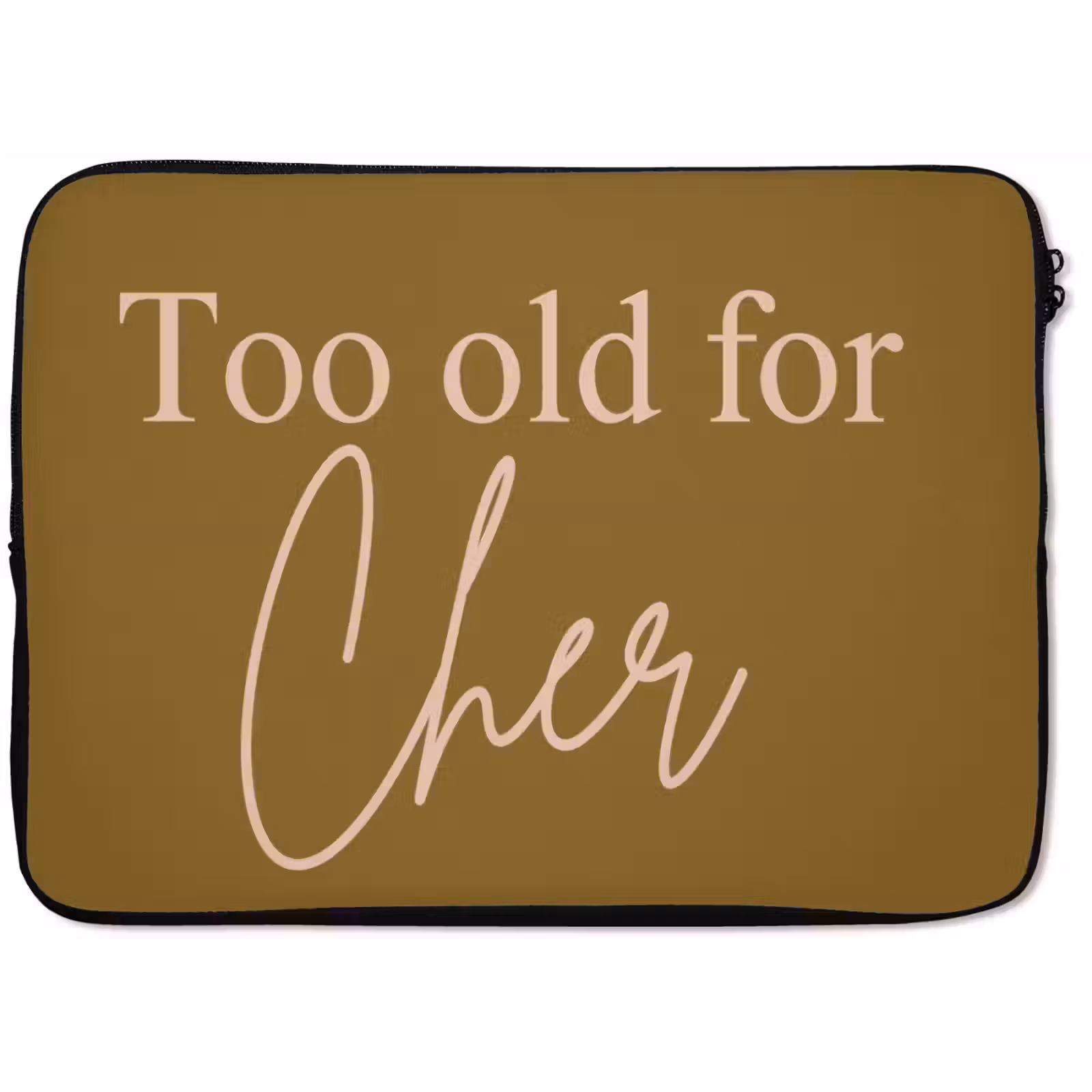 Laptophoes - Groen - Too old for cher - Roze — 1