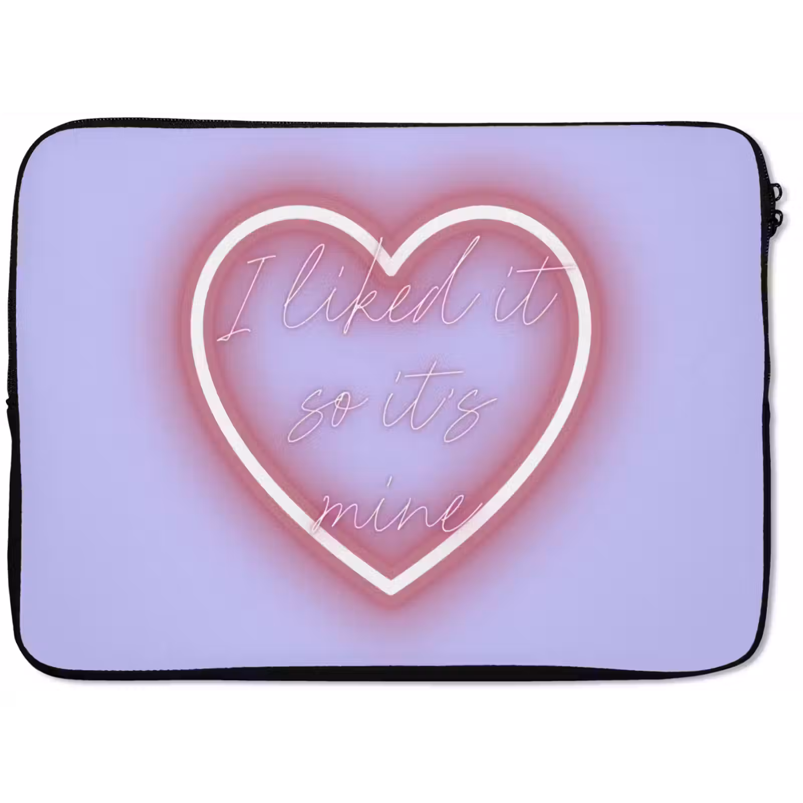 Laptophoes - I liked it so it's mine - Neon hart - Paars — 1