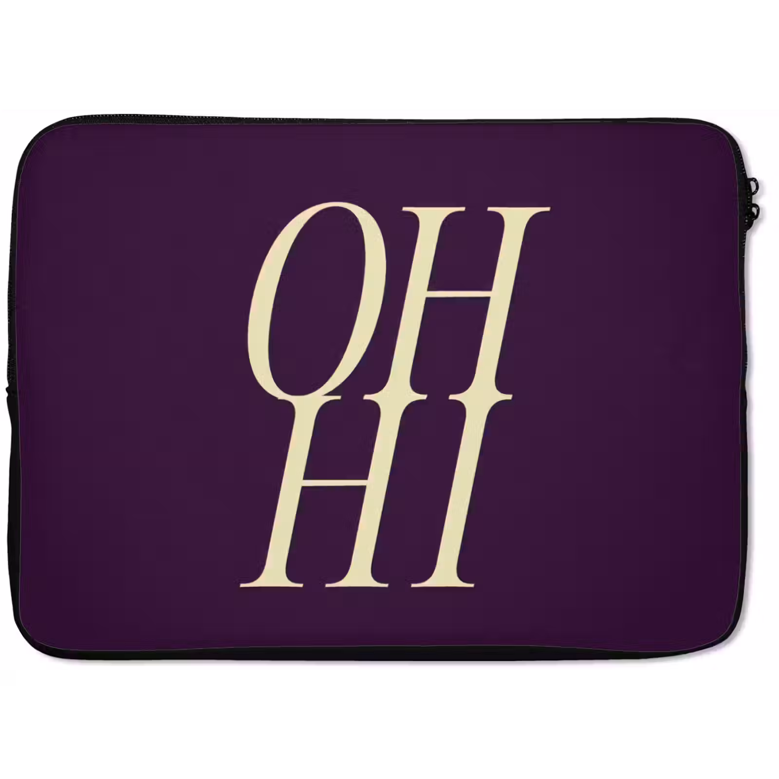 Laptophoes - Oh hi - Paars - Minimalistisch — 1