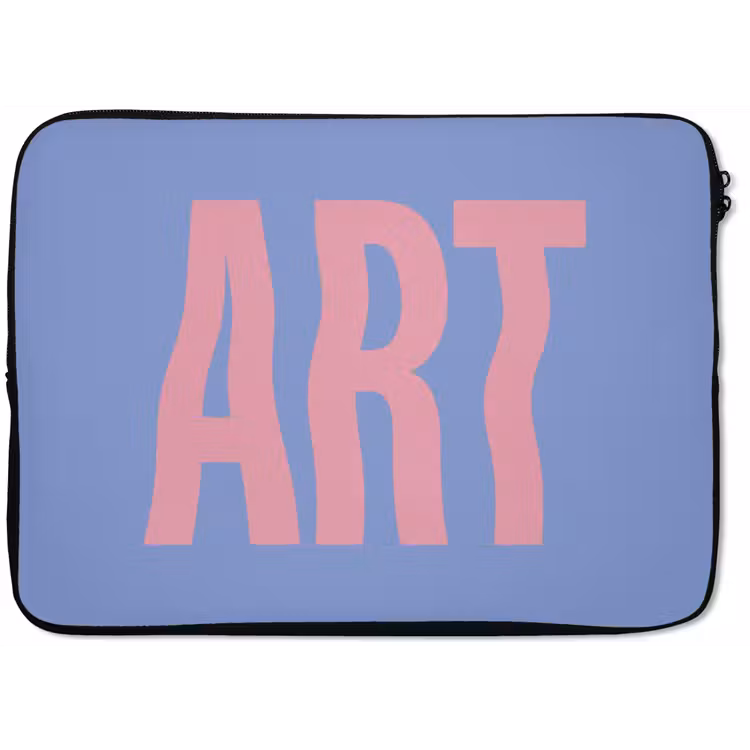 Laptophoes - Art - Roze - Blauw — 1