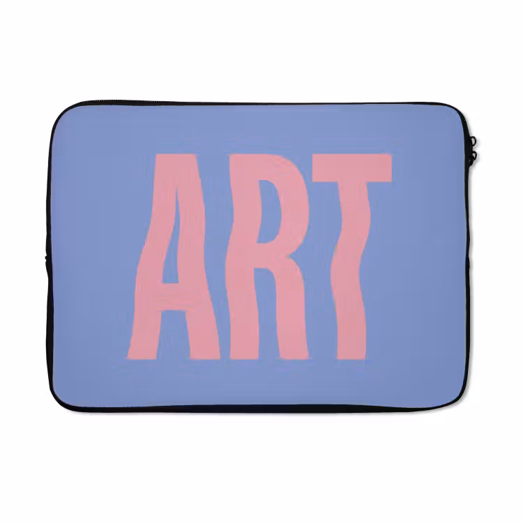 Laptophoes - Art - Roze - Blauw — 5