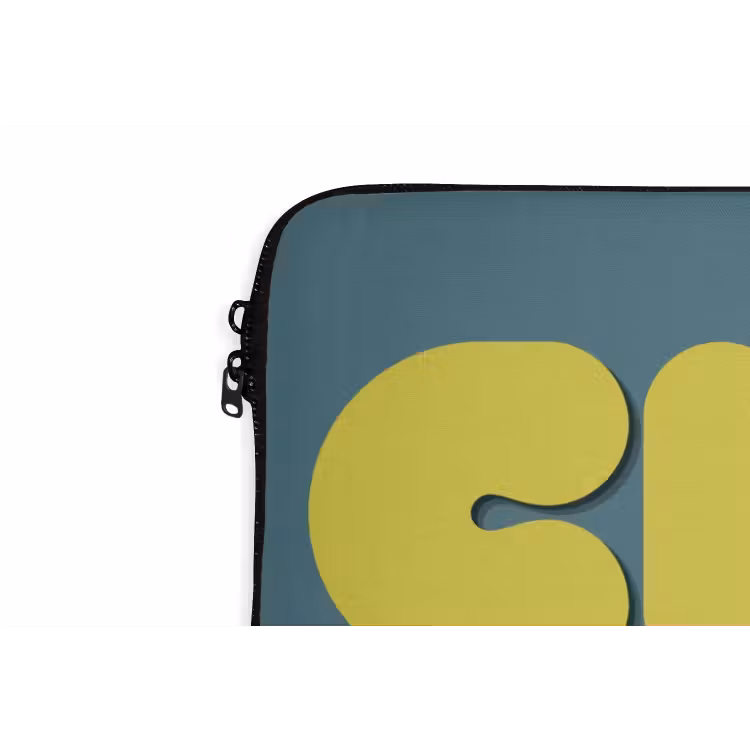 Laptophoes - Chill out - Geel - Blauw — 6