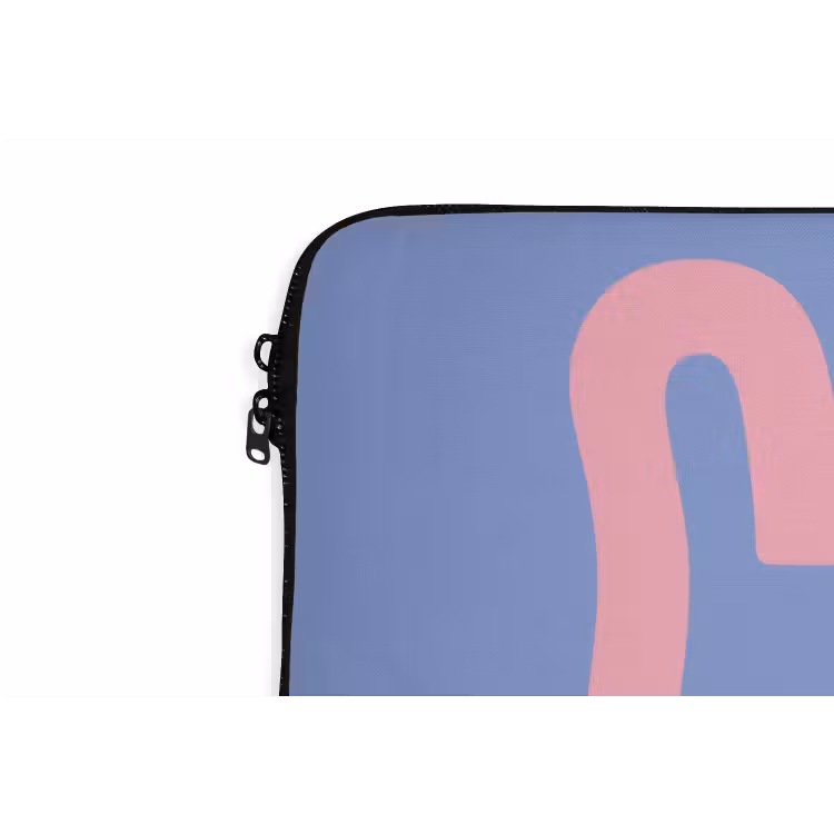 Laptophoes - Chill - Roze - Blauw - Golvend — 6