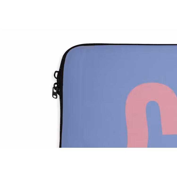 Laptophoes - Ciao - Roze - Blauw - Golvend — 6