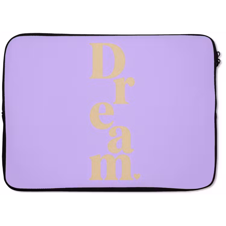 Laptophoes - Dream - Paars - Typografisch — 1