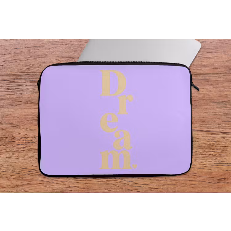 Laptophoes - Dream - Paars - Typografisch — 2