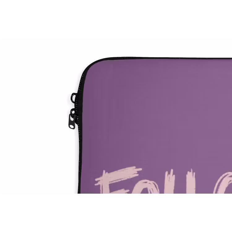 Laptophoes - Follow your dreams - Paars - Penseeltextuur — 6