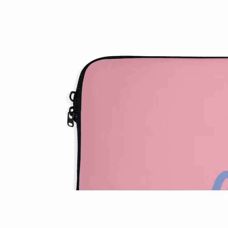 Laptophoes - How lucky are we - Klavervier - Roze - Blauw — 6