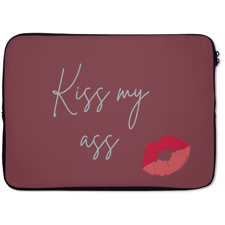 Laptophoes - Kiss my ass - Lip - Bordeaux — 1