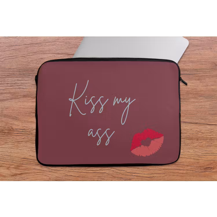 Laptophoes - Kiss my ass - Lip - Bordeaux — 2