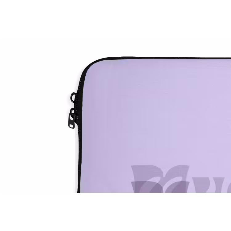 Laptophoes - Mucho amor - Paars - Gelaagde letters — 6