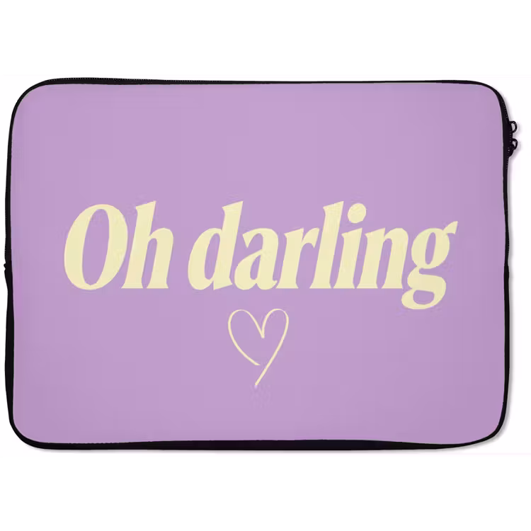 Laptophoes - Oh darling - Hart - Paars — 1