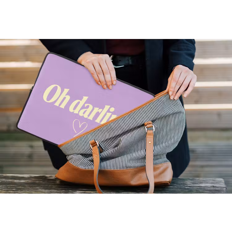Laptophoes - Oh darling - Hart - Paars — 4