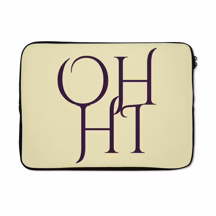 Laptophoes - Oh hi - Geel - Monogram — 5