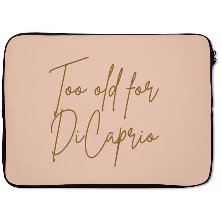 Laptophoes - Too old for dicaprio - Roze - Groen — 1