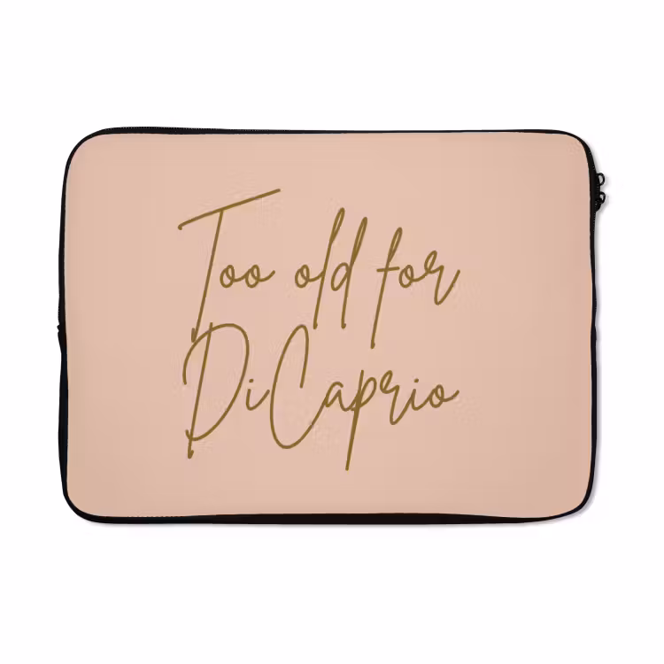 Laptophoes - Too old for dicaprio - Roze - Groen — 5