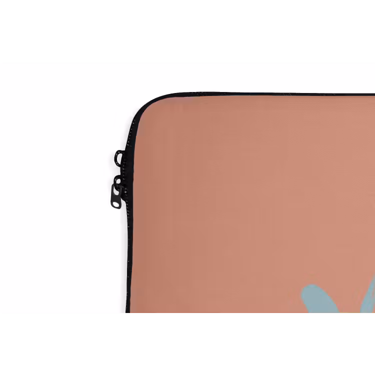 Laptophoes - XOXO - Blauw - Perzikkleur — 6