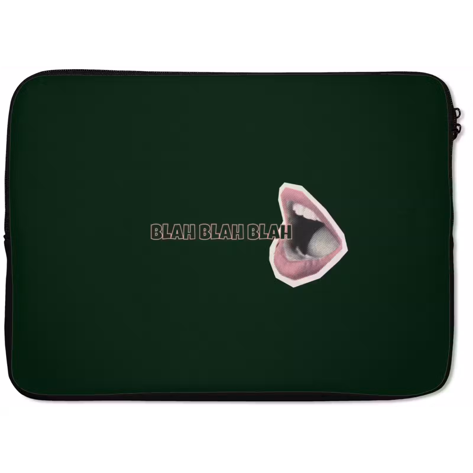 Laptophoes - BLAH BLAH BLAH - Mond - Groen — 1