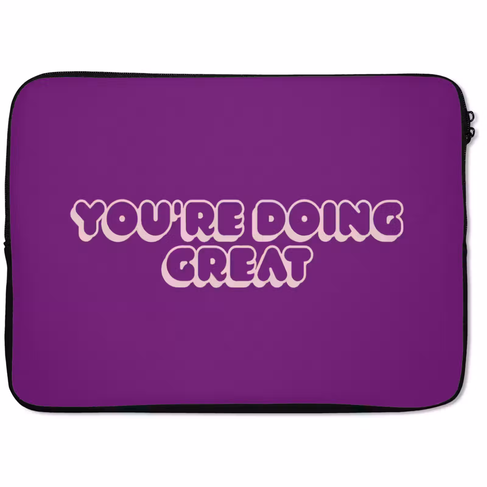 Laptophoes - You're doing great - Paars - Bubble letters — 1