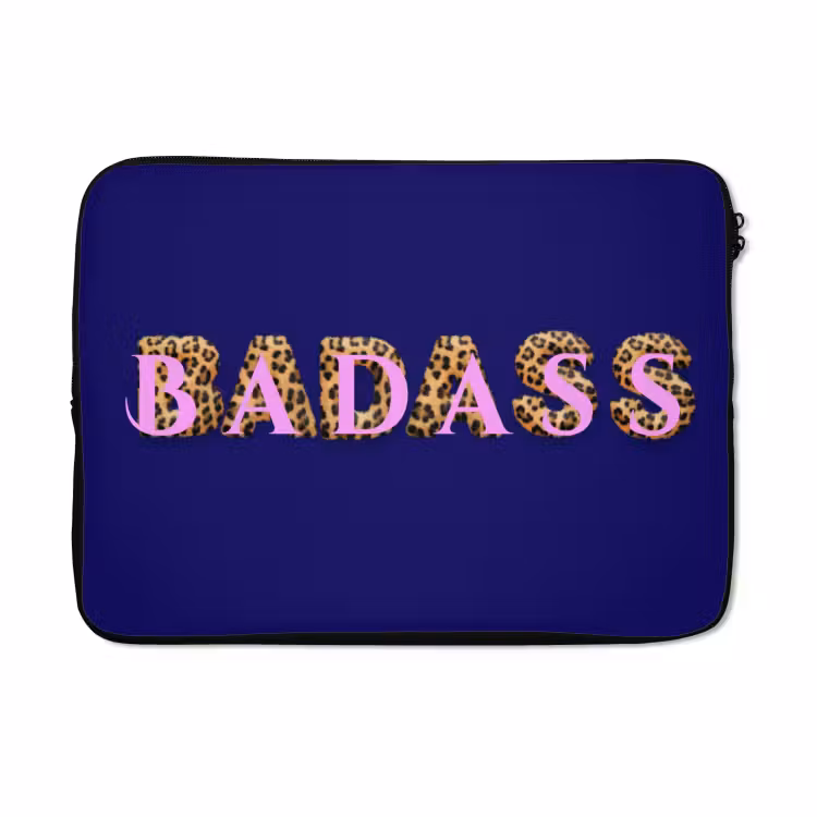 Laptophoes - Badass - Panterpint - Schaduw - Roze — 5