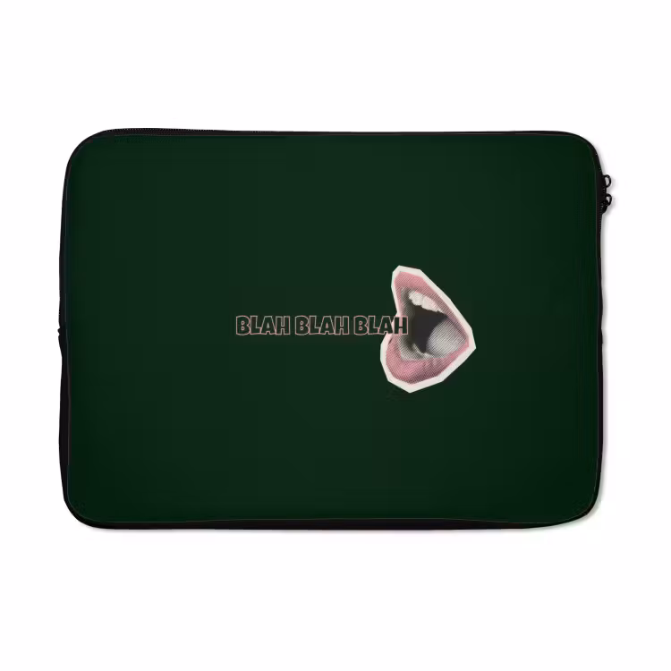 Laptophoes - BLAH BLAH BLAH - Mond - Groen — 5