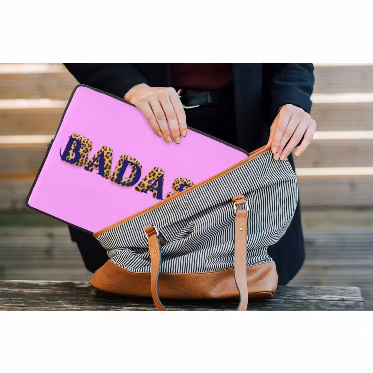 Laptophoes - Felroze - Badass - Panterprint - Schaduw — 4