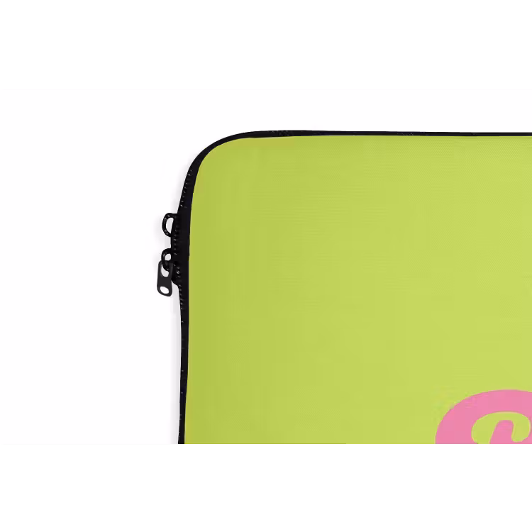 Laptophoes - Groen - Roze bonjour - Retro — 6