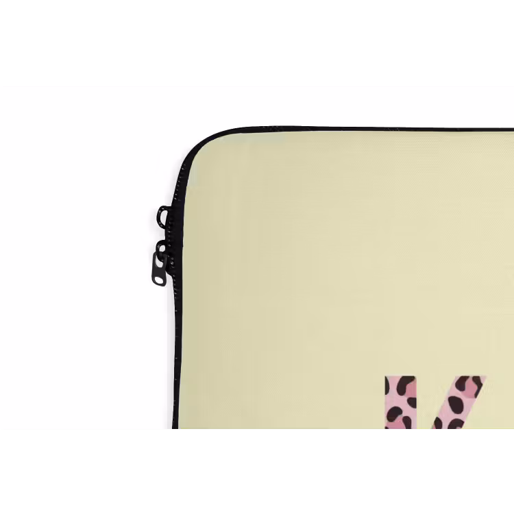 Laptophoes - Karma - Luipaardprint - Geel — 6