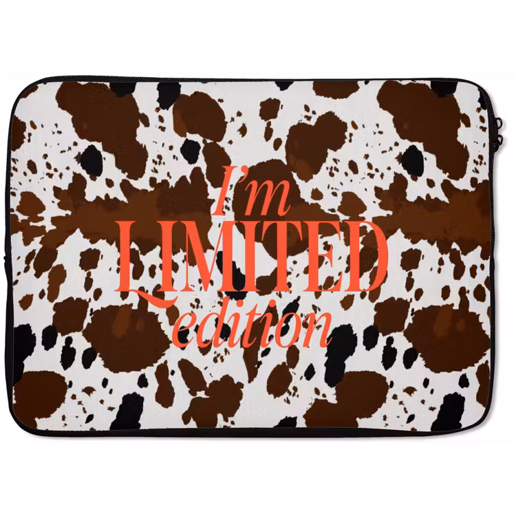 Laptophoes - Koeienprint - Limited edition - Rood — 1