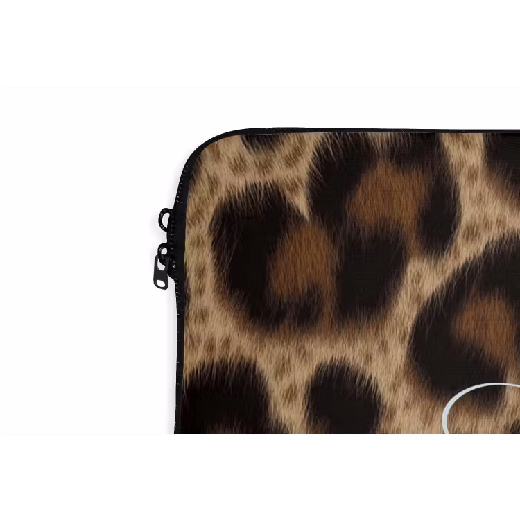 Laptophoes - Luipaardprint - Bruin - Courage - Sierlijk — 6