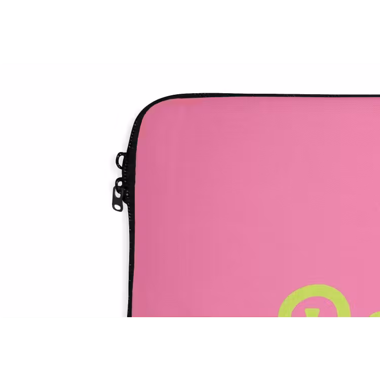 Laptophoes - Roze - Groene Bonjour - art-deco — 6