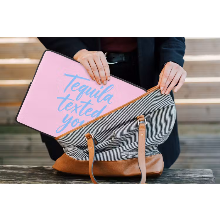 Laptophoes - Tequila texted you - Roze - Blauw — 4