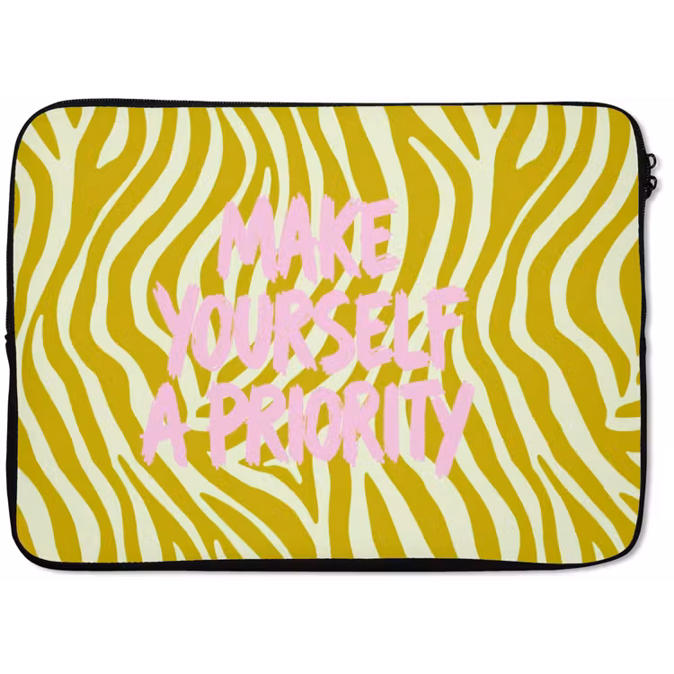 Laptophoes - Zebraprint - Priority - Roze — 1