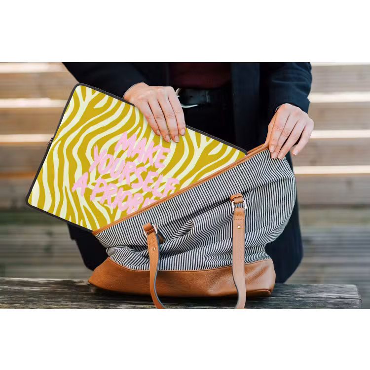 Laptophoes - Zebraprint - Priority - Roze — 4