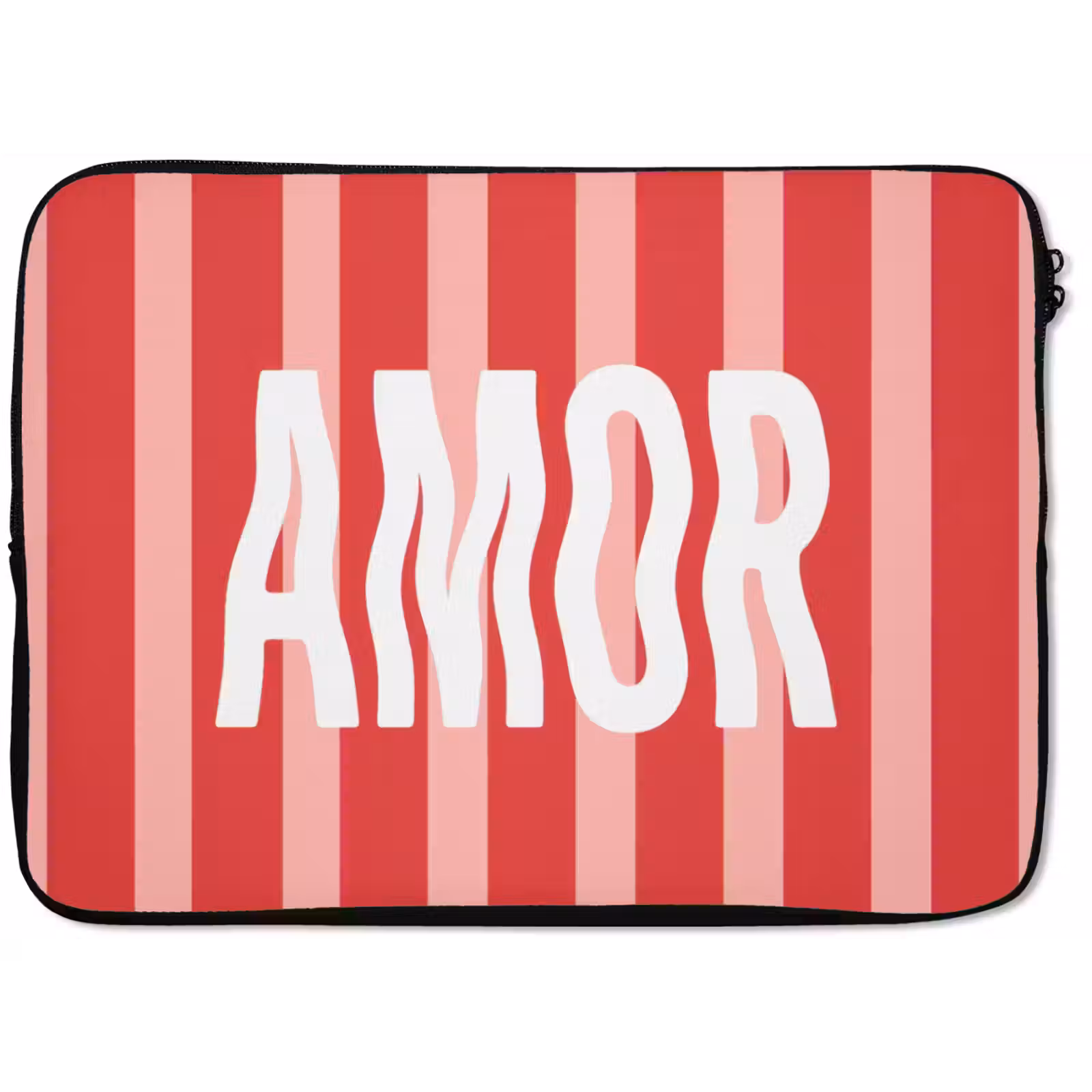 Laptophoes - Amor - Strepen - Rood - Roze — 1