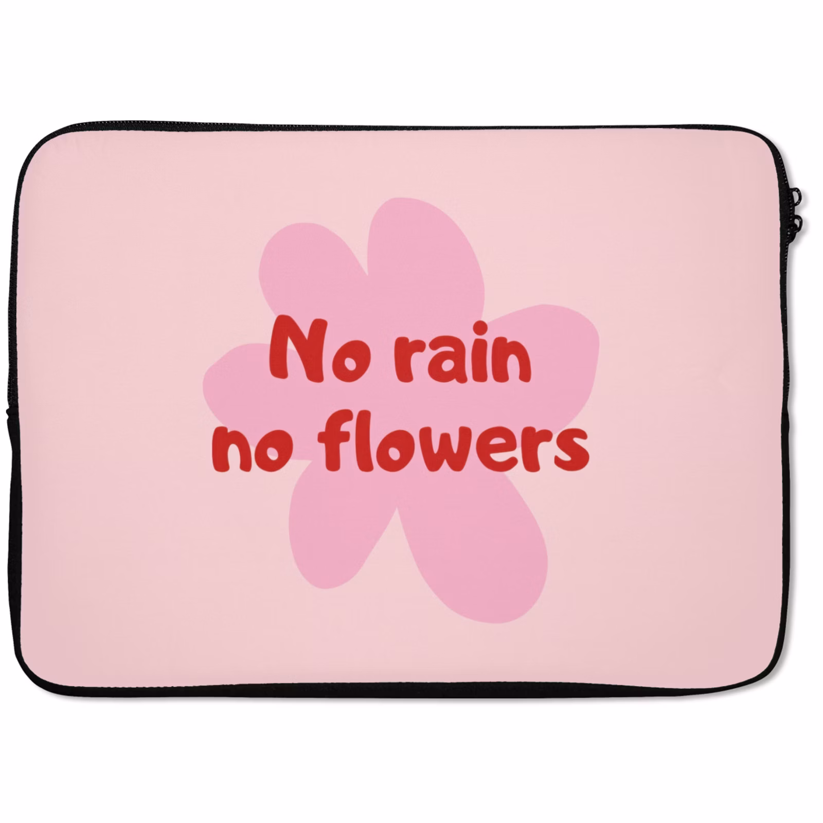 Laptophoes - No rain no flowers - Bloem - Roze — 1
