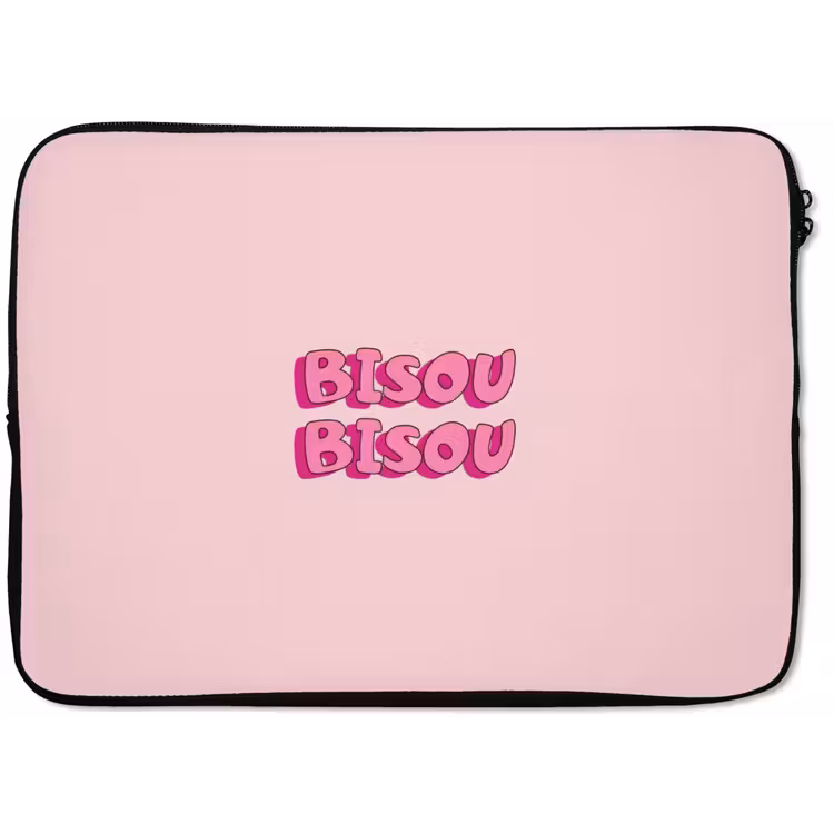 Laptophoes - Bisou - Roze - Schaduw — 1